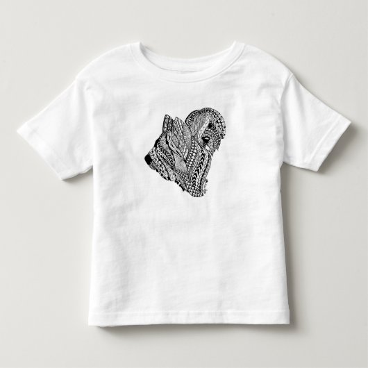 禅のBriard B/Wの幼児のティー トドラーTシャツ (正面)
