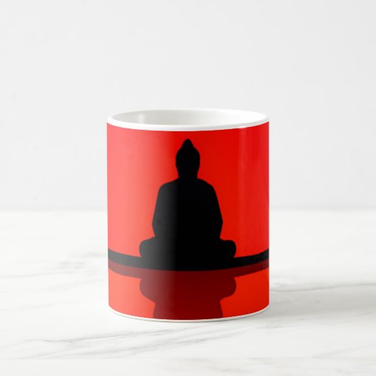 禅はっきりした仏 コーヒーマグカップ (中央)