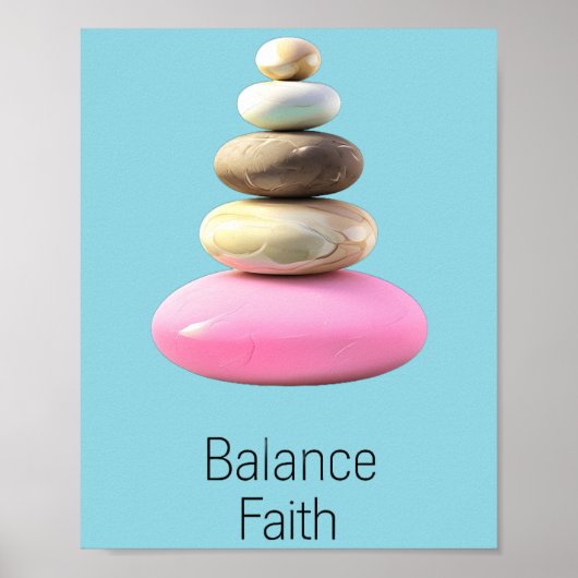 禅は信考え念の均衡を保つ ポスター (正面)
