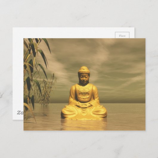 禅めい想仏 ポストカード (正面/裏面)