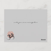 禅アジア赤日ヨガモダン書道Omオウム ポストカード (裏面)