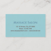 禅アロマセラピーマッサージセラピーヨガ瞑想 名刺 (裏面)