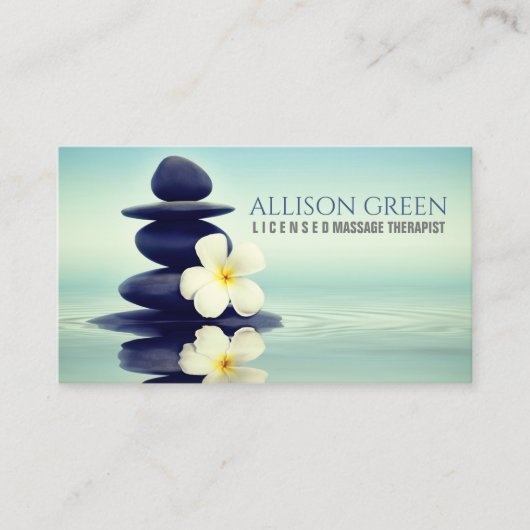 禅アロマセラピーマッサージセラピーヨガ瞑想 名刺 (正面)