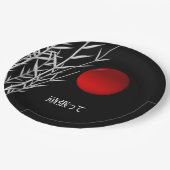 禅アート,幸運パーソナライズされた, ペーパープレート (アングル)