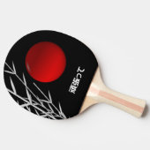 禅アート，幸運パーソナライズされた, 卓球ラケット (横)