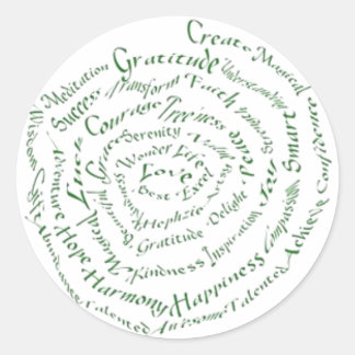 禅アート「恵みを振動」 ラウンドシール