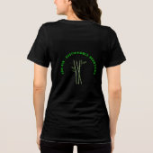 禅エア: 持続可能な呼吸 トライブレンドTシャツ (裏面)