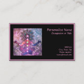 禅エレガントヨガロータス瞑想チャクラ 名刺 (正面)