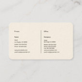 禅エレガント 名刺 (裏面)