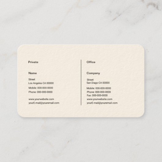 禅エレガント 名刺 (裏面)