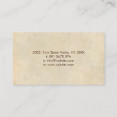 禅エンソサークルと禅の石 – 液体大理石 名刺 (裏面)