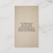 禅エンソサークルゴールデンサンと桜花 名刺 (裏面)