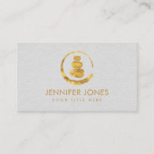 禅エンソーサークルと禅石 名刺 (正面)