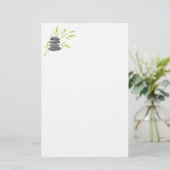 禅カスタム石ロゴ文房具紙 便箋 (スタンド正面)