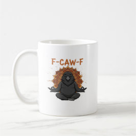 禅カラス F カワ F レイヴン Fcawf 楽しい瞑想ヨガ コーヒーマグカップ