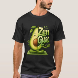 禅ガク エンジョイ アボカド 瞑想 ヨガ アート Tシャツ