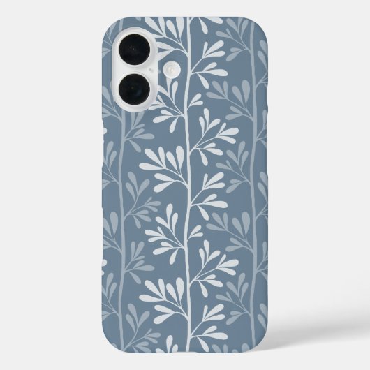 禅ガーデンステムズ モダンボタニカルダスティブルー Case-Mate iPhoneケース (裏面)
