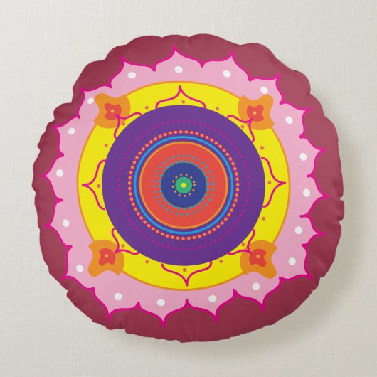 禅クッション ラウンドクッション (正面)