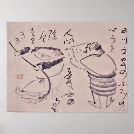 禅クラシック – 義本仙涯 – 寒山・実徳 ポスター