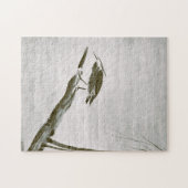 禅クラシック – 雪舟 – ヘロンと柳 ジグソーパズル (横)