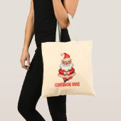 禅クリスマスサンタトートバッグ トートバッグ (正面(商品))