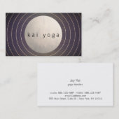 禅クールモダンサークルヨガと瞑想先生 名刺 (正面/裏面)