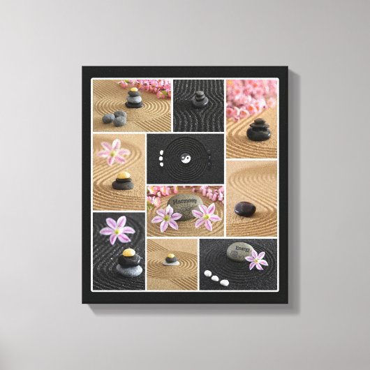 禅コラージュ キャンバスプリント (正面)