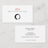 禅サークル円窓動画と瞑想仏教3 名刺 (正面/裏面)