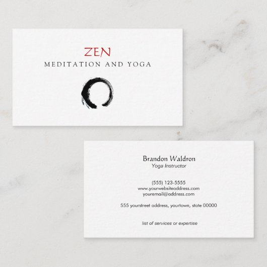 禅サークル円窓動画と瞑想仏教3 名刺 (正面/裏面)