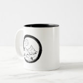 禅サークル&山 ツートーンマグカップ (正面左)