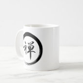 禅シンボル付き円窓記号 コーヒーマグカップ (正面左)
