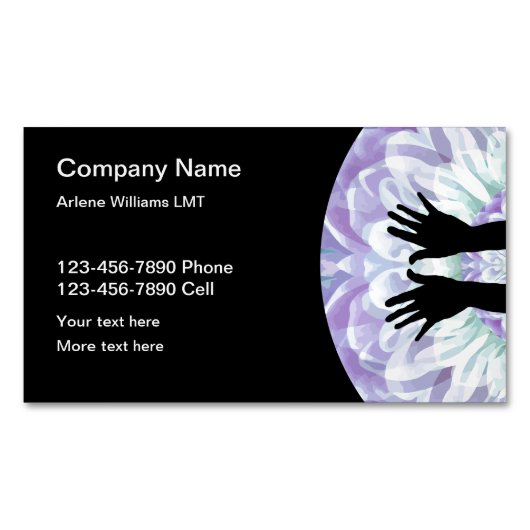 禅スタイルマッサージ マグネット名刺 (正面)