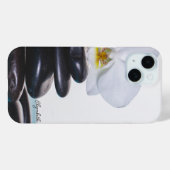 禅ストーンと白い蘭の瞑想 Case-Mate iPhoneケース (裏面 (横))