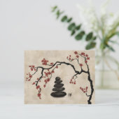 禅ストーンズ桜ツリー シーズンポストカード (スタンド正面)