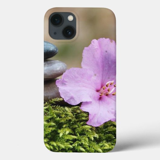 禅ストーン、フラワーメディテーション Case-Mate iPhoneケース (裏面)
