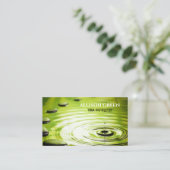 禅スパウェルネス瞑想インストラクターヨガ 名刺 (スタンド正面)