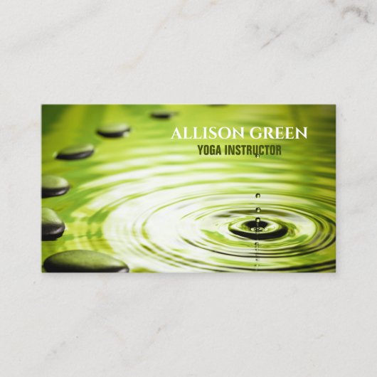 禅スパウェルネス瞑想インストラクターヨガ 名刺 (正面)