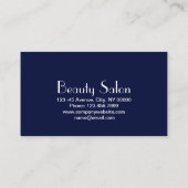 禅スパサロンアロマセラピーマッサージセラピー 名刺 (裏面)