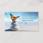 禅スパマッサージセラピーヨガインストラクター瞑想 名刺 (正面)