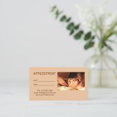 禅スパ指圧マッサージセラピーアポイントメント 予約カード (スタンド正面)