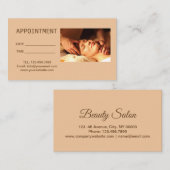 禅スパ指圧マッサージセラピーアポイントメント 予約カード (正面/裏面)