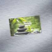 禅スパ美しいサロンアロマセラピーマッサージセラピー マグネット名刺 (インサイチュ)