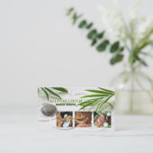 禅スパ美しいサロンアロマセラピーマッサージセラピー 名刺 (スタンド正面)