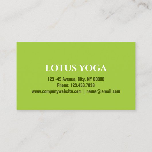 禅スパ美しいサロンアロマセラピーマッサージセラピー 名刺 (裏面)