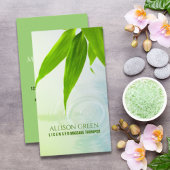 禅スパ美しいサロンアロマセラピーマッサージセラピー 名刺