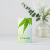 禅スパ美しいサロンアロマセラピーマッサージセラピー 名刺 (スタンド正面)