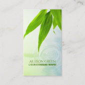 禅スパ美しいサロンアロマセラピーマッサージセラピー 名刺 (正面)
