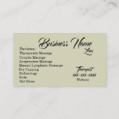 禅セラピー名刺 名刺 (裏面)