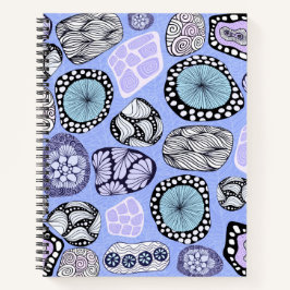 禅デザイン(紫)スケッチ書と雑誌 ノートブック