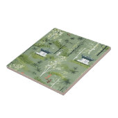 禅バンブー森の植物パターン (2) タイル (側面)